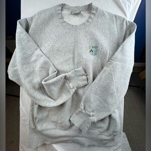 Vintage Single Stitch Gray Crewneck Men's Sweatshirt Tennis Club Large